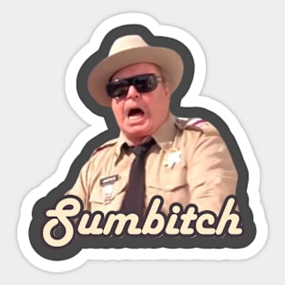 Retro Sumbitch Sheriff Sticker